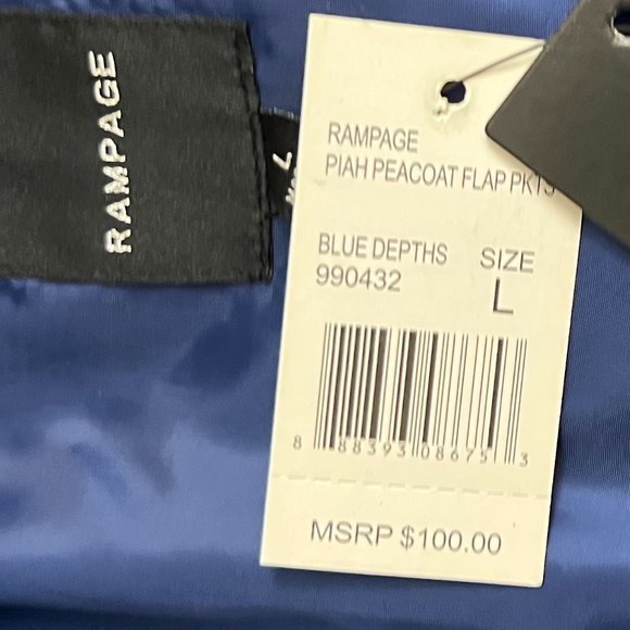 Rampage Women's Double Piah Peacoat - Picture 6 of 8